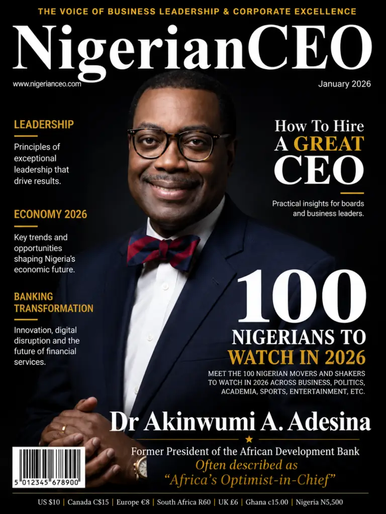 NigerianCEO Magazine Cover January 2026